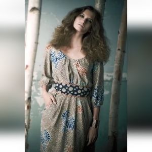 Corey Lynn Carter Silk Obi Dress 10 M Pockets Anthropologie Beautiful Belt